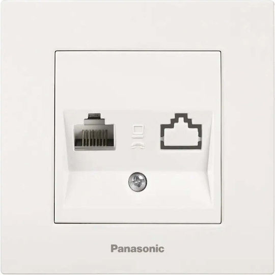 Phone Socket Rj11 White Panasonic