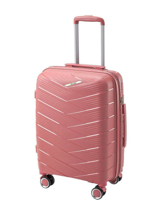RCM Cabin Travel Suitcase Pink with 4 Wheels Height 55cm 809-20 RED