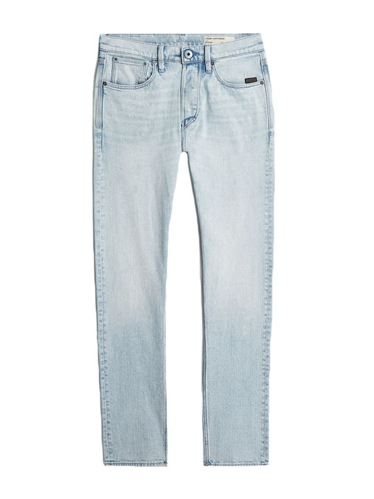 Men's Jeans Pants with Slim Tapered Fit Sun Faded Blue Galena