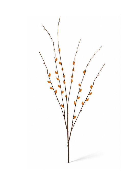 Willow Branch Orange Flowers 10x0x96cm Monochrome Kaeming