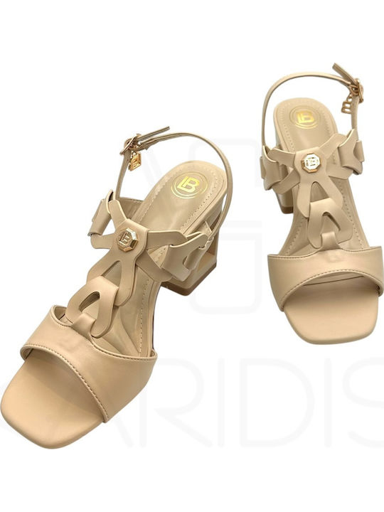 Damen Sandalen Beige