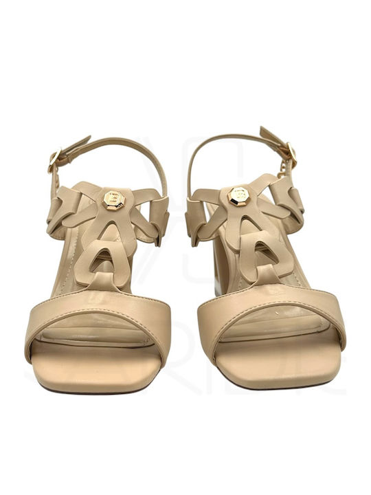 Damen Sandalen Beige
