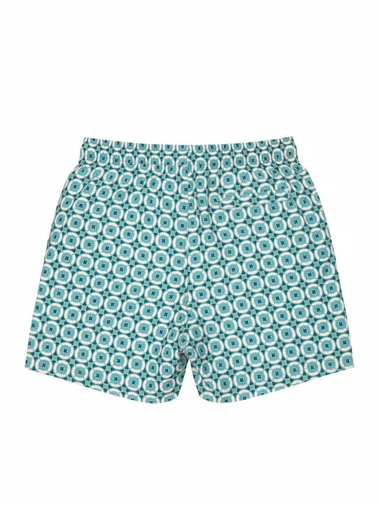 Men's Swimwear Printed Shorts Green