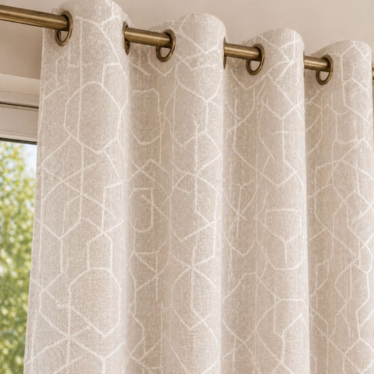 My Home Luxury Mit Grommets Beiges 280x270cm