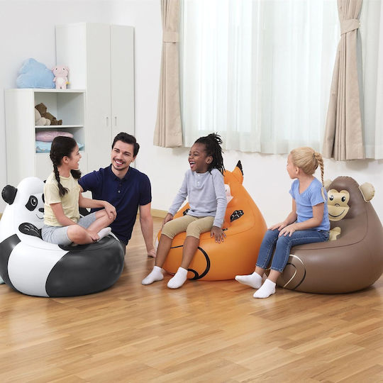 Kids Armchair Cozy Critters Brown 72x72x64cm