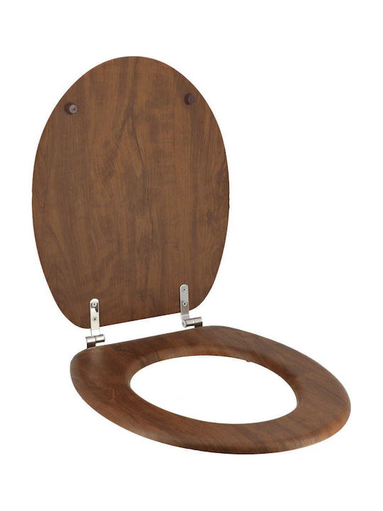 Eurocasa Wooden Toilet Seat Brown 46cm