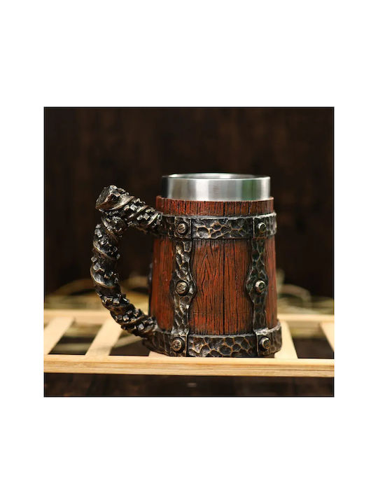 Glass Beer / Cocktail/Drinking / Water / Coffee/Freddo from Inox Steel in Brown Color ac10031
