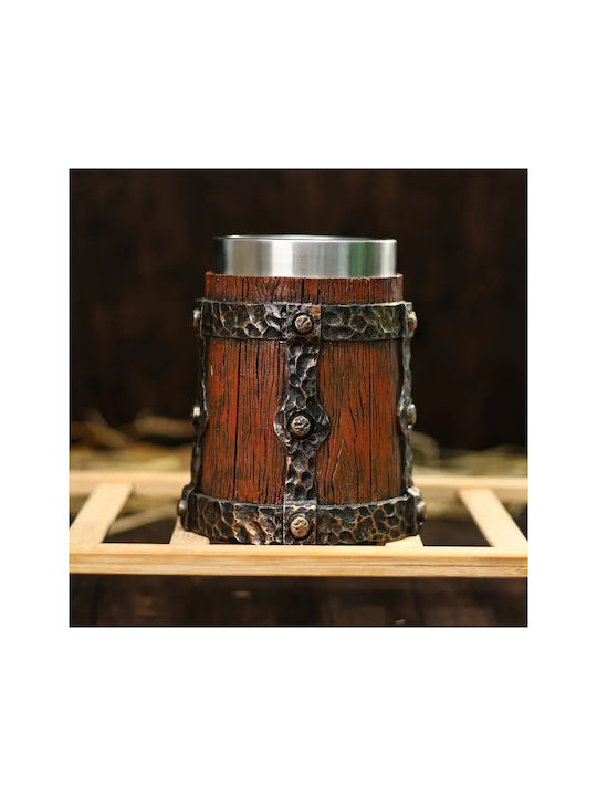 Glass Beer / Cocktail/Drinking / Water / Coffee/Freddo from Inox Steel in Brown Color ac10031