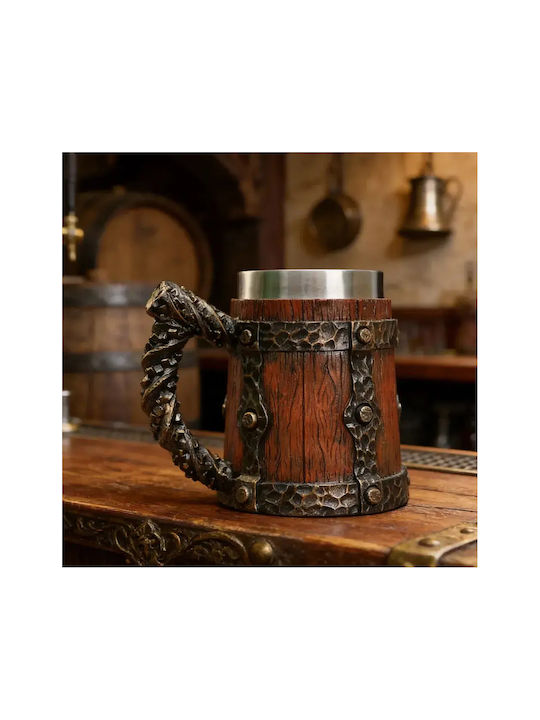 Glass Beer / Cocktail/Drinking / Water / Coffee/Freddo from Inox Steel in Brown Color ac10031