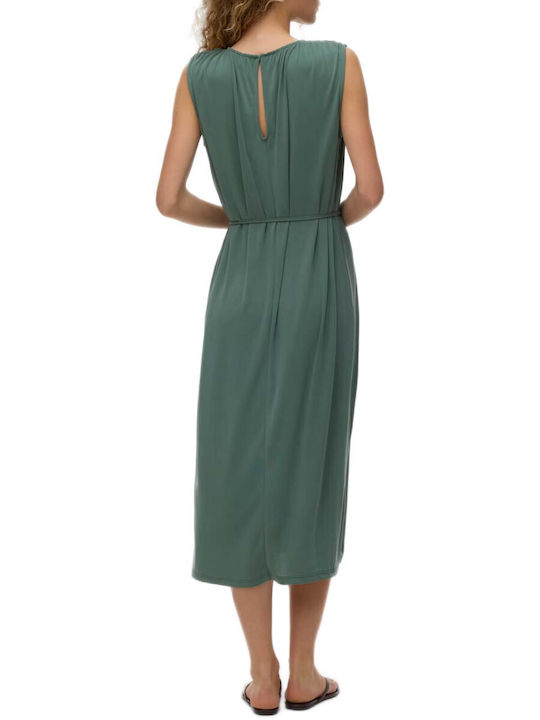 Summer Midi Dress Green