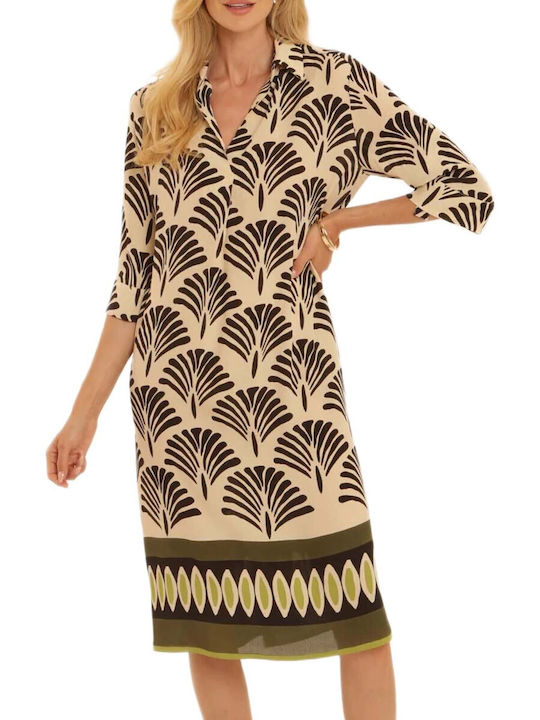 Pomodoro Damenkleid Ganztägig Grünes