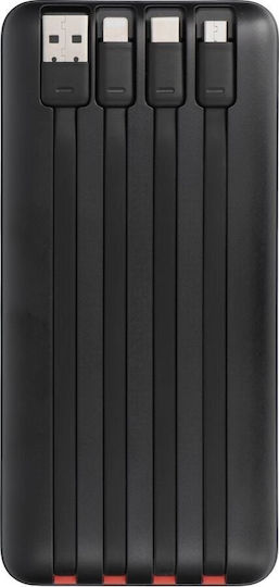Charmast W2089 Power Bank 20000mAh 22.5W with 2 USB-A Ports Black