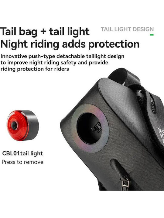 Rockbros Rockbros Fahrradtasche Satteltaschen 0.8l Schwarz
