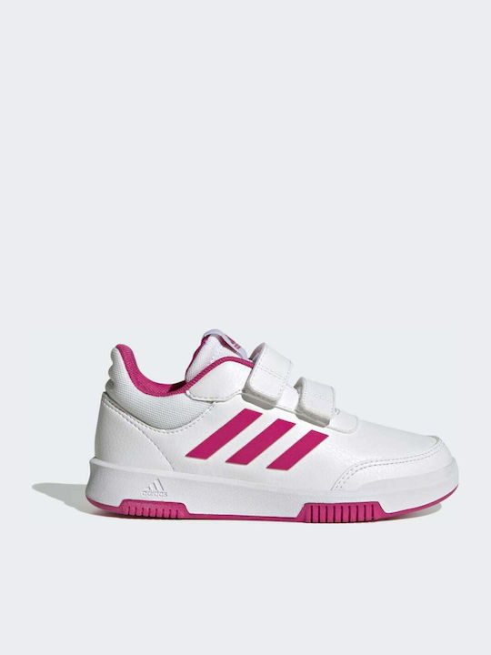 Tensaur Sport Training Hook and Loop Παιδικά Sneakers με Σκρατς Cloud White / Team Real Magenta / Core Black