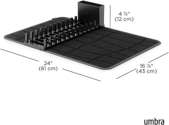 Umbra Udry Ultra Sink Strainer Black 61x43x12cm
