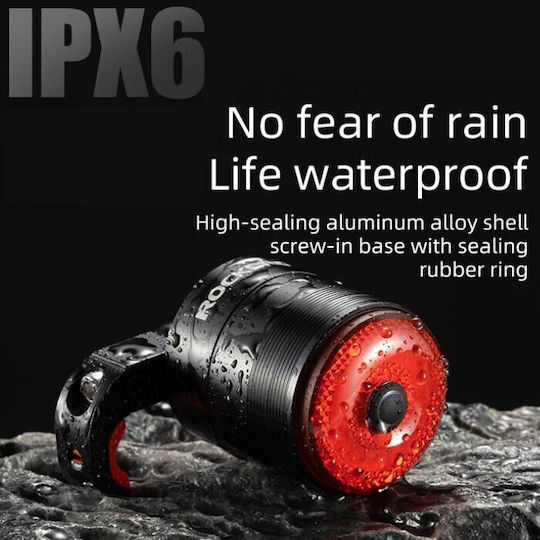Rockbros RB.LIGHT030 Επαναφορτιζόμενο Οπίσθιο Φως Ποδηλάτου