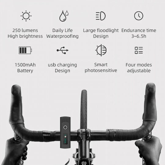 Rockbros RB.LIGHT022 Lumină Față Reîncărcabilă Bicicletă