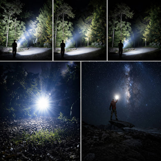 Echipament Reîncărcabil Tip Lanternă de Cap LED cu Luminozitate Maximă 1500lm