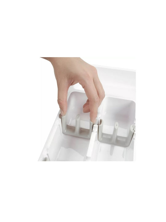 Tăvi Pentru Tacâmuri De Sertar Din Plastic 24x41x38cm Albă