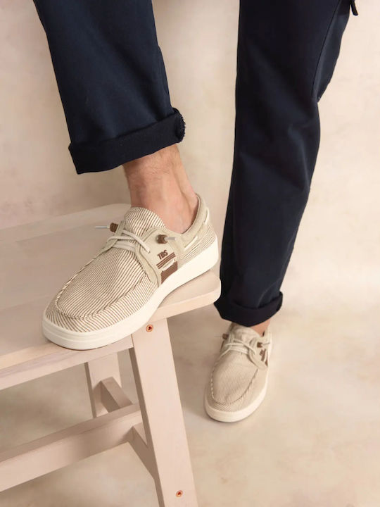 Ανδρικά Boat Shoes σε Μπεζ Χρώμα