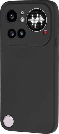 Husă Din Silicon Mătăsos Nimic Telefon 4a Pro Set De Stickere Antisoc Softelegance Neagră