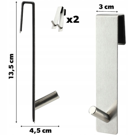 Kadax 33348 Metallischer Aufhänger Silber