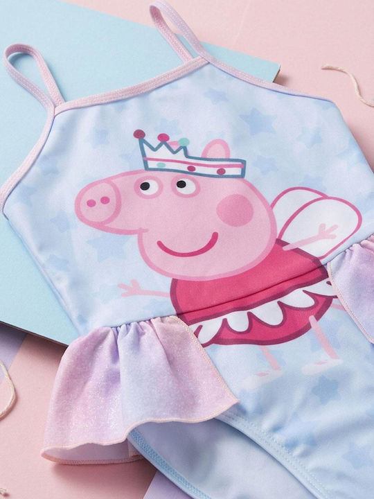 Cerda Peppa Pig Kinder Badebekleidung Einteilig Hellblau-Rosa