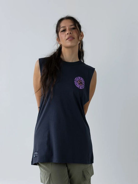 Women's Sleeveless Blouse Anthracite