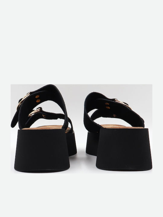 Дамски Сандали Flatforms Черни