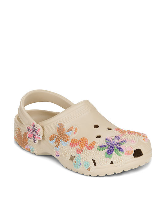 Crocs Classic Γυναικεία Σαμπό Μπεζ Crocs Classic Γυναικεία Σαμπό Μπεζ