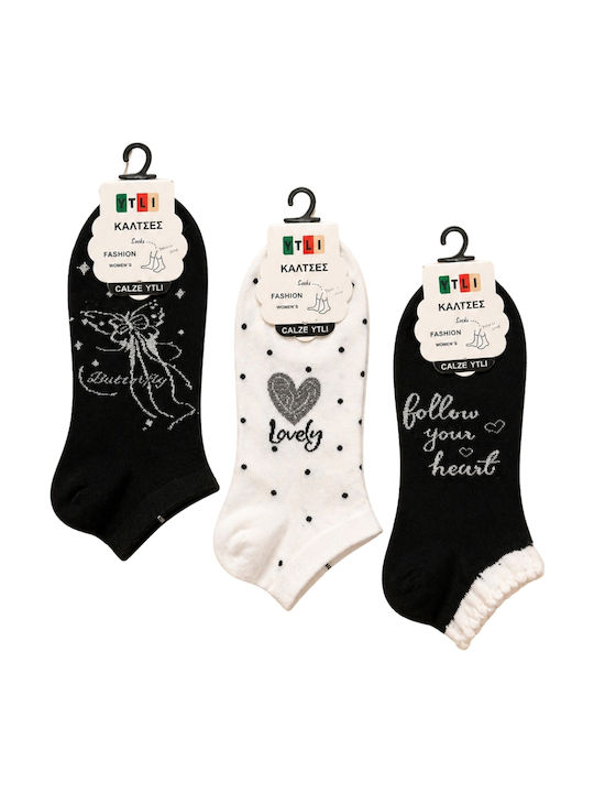 YTLI Women Socks Multicolour 3Pack