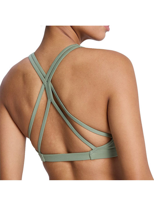 Heart Into It Women's Sports Bra Khaki with Lining and Light Padding