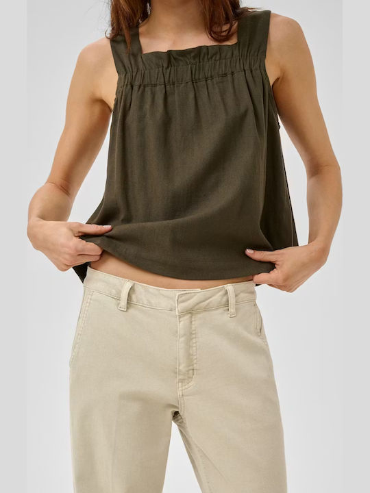 Women's Jean Pants in Straight Leg Style Ecru