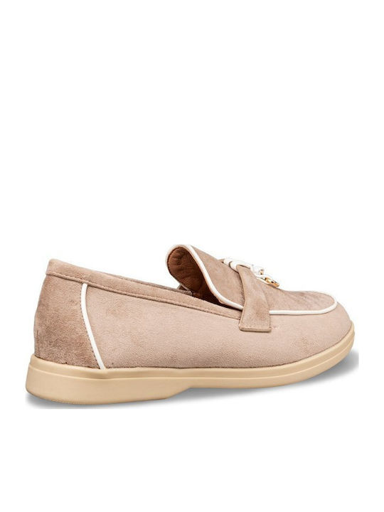 Women's Loafers in Beige Colour