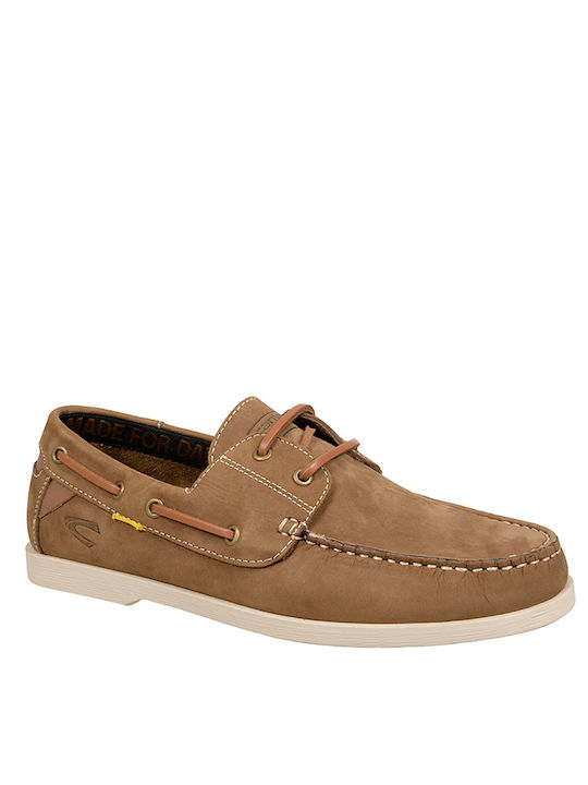 Camel Active Leder Herren Bootsschuhe in Braune Farbe