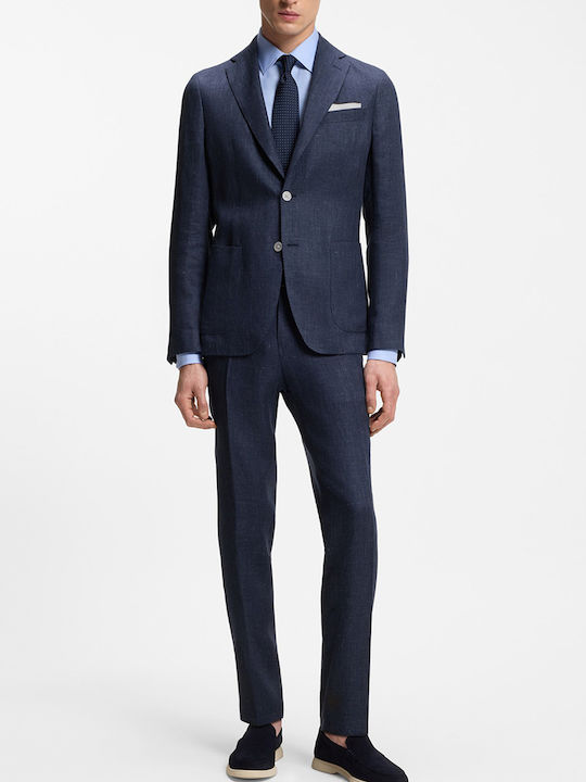 Sakou de Vară pentru Bărbați cu Croială Slim Darkblue