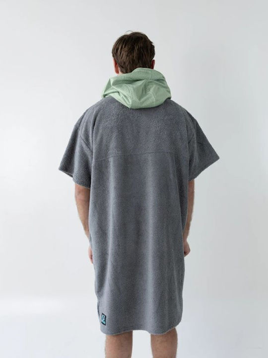 Aceplaymore Beach Poncho Gray
