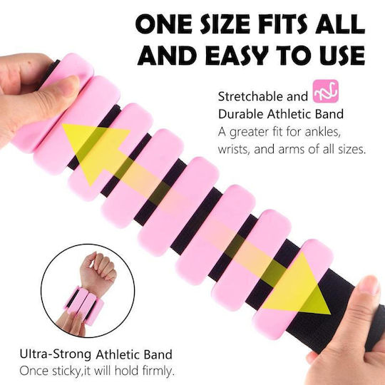 Adjustable Purple Yoga Resistance Fitness Bracelet 450g