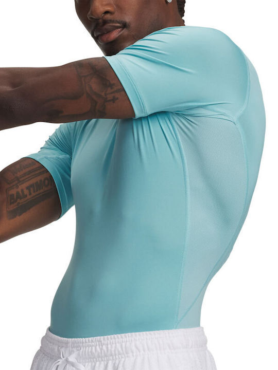 Under Armour Heatgear Men's Thermal Short Sleeve Compression T-Shirt Blue
