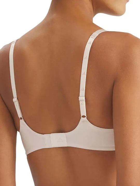 Active Beige Athletic Bra With Underwire