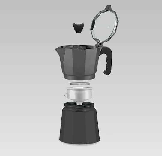 Maestro Mr-1666-3 Espresso-Kocher 3 Tassen Schwarz MR-1666-3-Schwarz