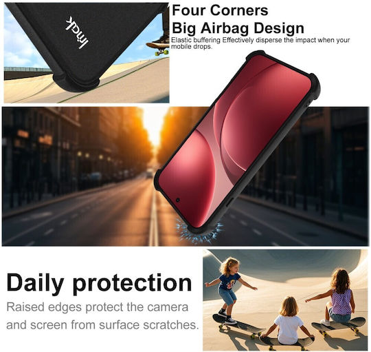 Imak Matte Silicone Black Back Cover (Oppo Find X9 Pro 5g)