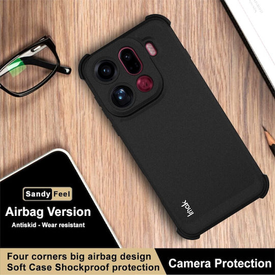 Imak Matte Silicone Black Back Cover (Oppo Find X9 Pro 5g)