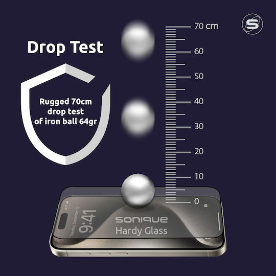 Hardy Glass Sonique Premium Series HD Пълно Покритие 9H Realme 14 5G Realme 14T 5G Черен