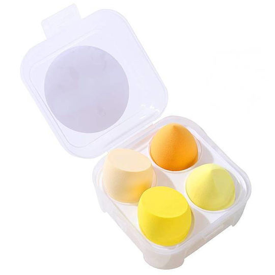 Set 4 Bureței De Machiaj În Cutie Galbenă De Ouă