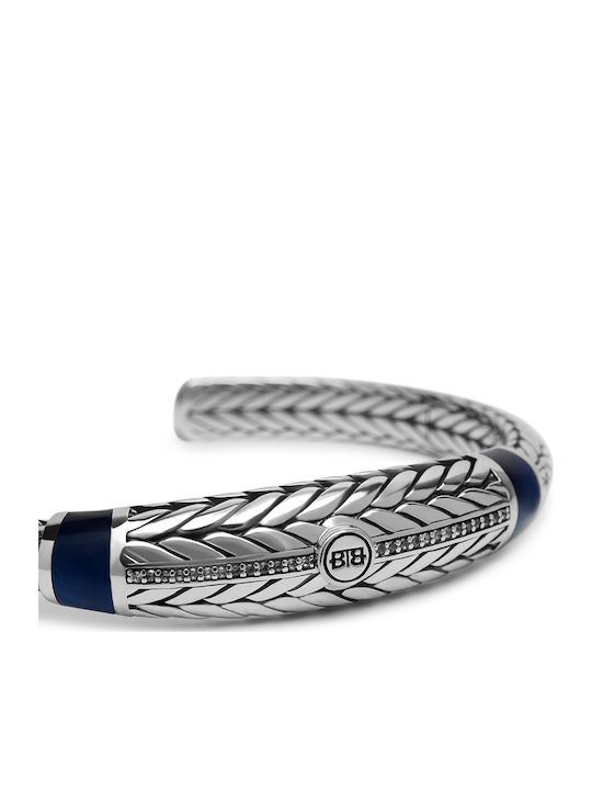 Buddha to Buddha Women's Silver Handcuff Bracelet 17cm