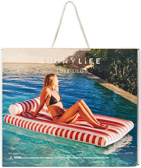 Sunnylife Luxe Lilo Inflatable Sea Mattress 108x105cm