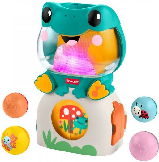 Fisher Price Frog Ball Pop Ball with Lights and Sounds for 6+ Months