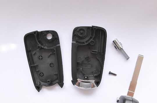 Techstar Autoschlüssel Schutzhülle Umrüstset Klappbar Kompatibilität Ford Focus Mondeo Fiesta Transit 3 Tasten Hu101 Klinge Schwarz – Ohne Elektronik
