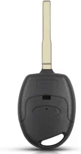 Techstar Car Key Case Compatible Ford Focus Mondeo Fiesta Transit 3 Buttons Hu101 Blade Black – Without Electronics